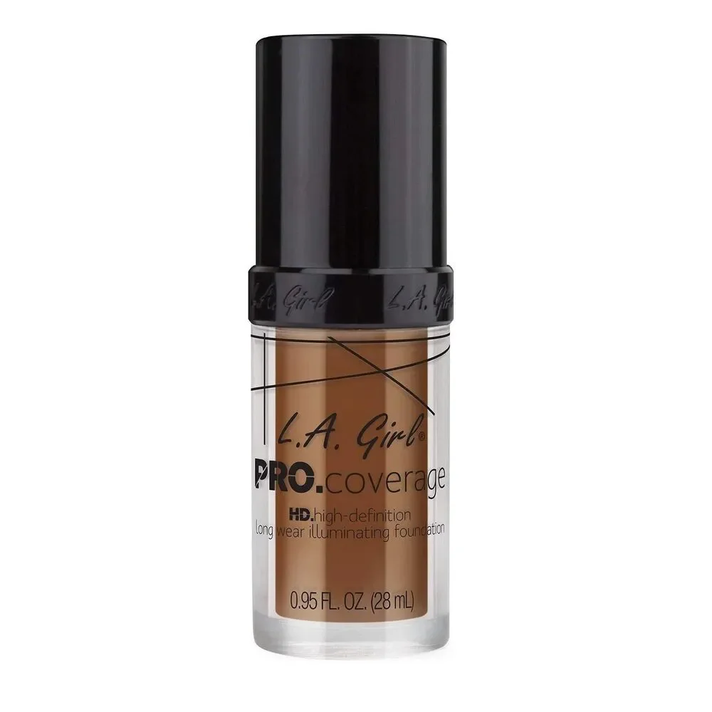 Lot of 2 L.A. Girl Pro Coverage Liquid Foundation HD Illuminating GLM654 Coffee